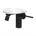 Laufen Ada bateria bidetowa stojąca czarny mat/biały marmur HF506710515060