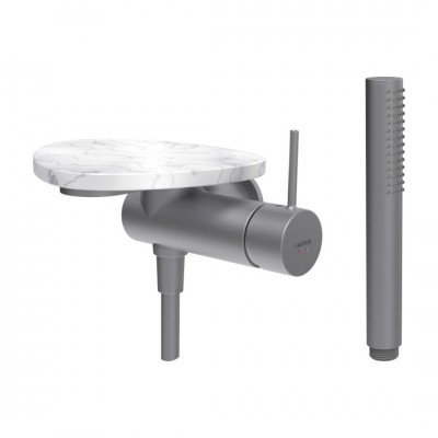 Laufen Ada bateria prysznicowa podtynkowa stal/biały marmur HF506755505060