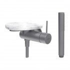 Laufen Ada bateria prysznicowa podtynkowa stal/biały marmur HF506755505060