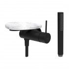 Laufen Ada bateria prysznicowa podtynkowa czarny mat/biały marmur HF506755515060