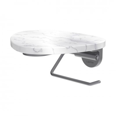 Laufen Ada uchwyt na papier wiszący stal/biały marmur HF506791505060