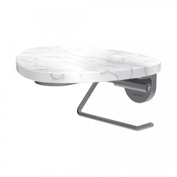 Laufen Ada uchwyt na papier wiszący stal/biały marmur HF506791505060