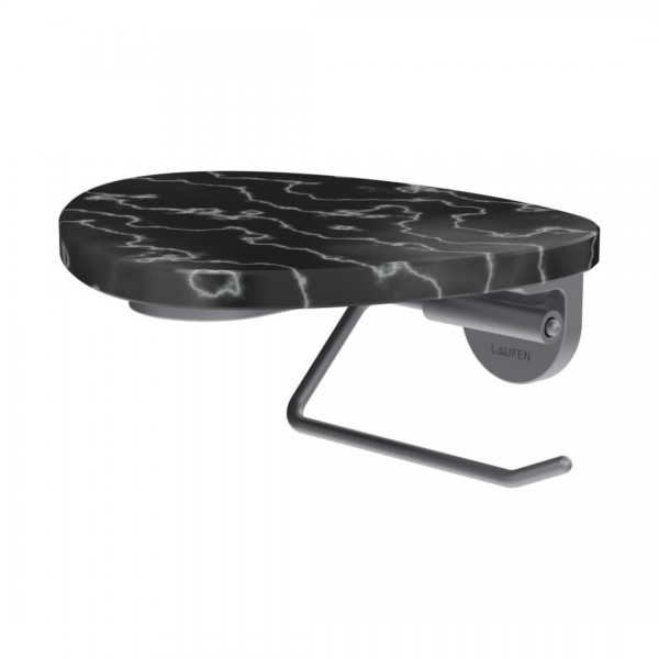 Laufen Ada uchwyt na papier wiszący stal/czarny marmur HF506791506060