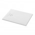 Ronal Calce brodzik prostokątny 90x70 cm konglomeratowy biały mat W31AS09007009