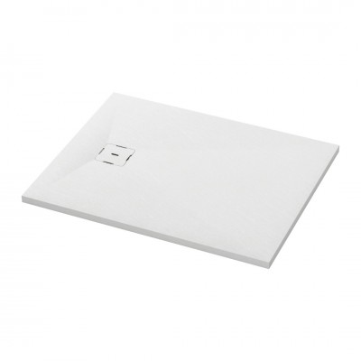 Ronal Calce brodzik prostokątny 90x70 cm konglomeratowy biały mat W31AS09007009