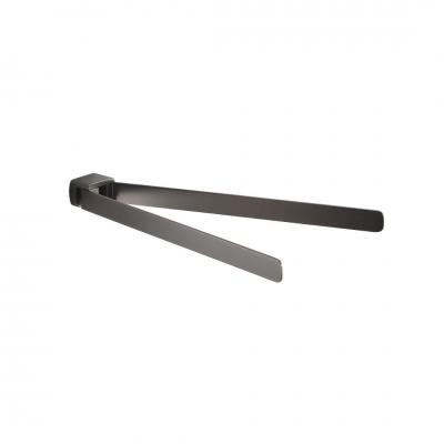 Gedy Pirenei wieszak na ręcznik dwuramienny wiszący 36 cm gun metal PI23/GME