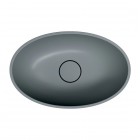 Omnires Shell M+ umywalka nablatowa 50x32 cm popielaty szary SHELL500UNAG