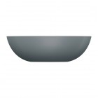 Omnires Shell M+ umywalka nablatowa 50x32 cm popielaty szary SHELL500UNAG