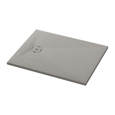 Ronal Calce brodzik prostokątny 90x70 cm konglomeratowy szary beton W31AS09007014