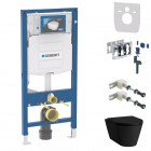 Geberit Duofix DuoFresh Kartell zestaw WC podtynkowy 6w1 czarny mat 67137