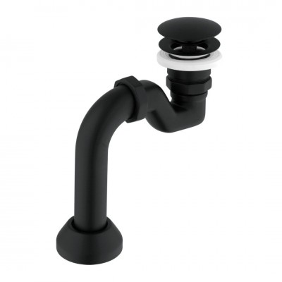 Besco korek do wanny wolnostojącej retro czarny mat OKK-CZR