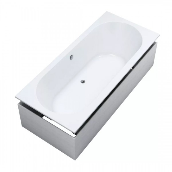 Schedpol Celestia SET wanna prostokątna 170x75 cm z nośnikiem biały mat 3WSP.CS1P-17075/B/MG