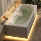 Schedpol Artemis SET wanna prostokątna 150x70 cm z nośnikiem biała 3WSP.AS1P-15070