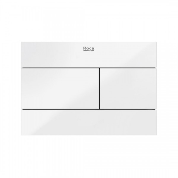 Roca PS2 przycisk spłukujący do WC szklany biały A890224399