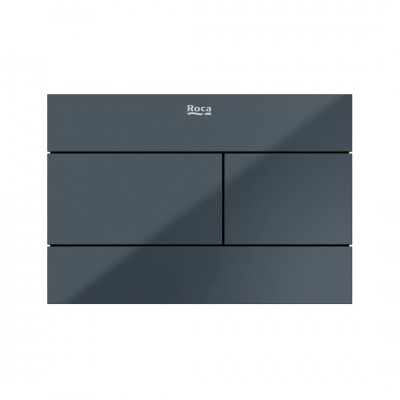 Roca PS2 przycisk spłukujący do WC szklany antracyt A8902243AA