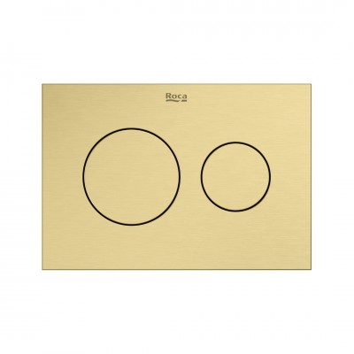 Roca PS3 przycisk spłukujący do WC złoty szczotkowany A8902233VA