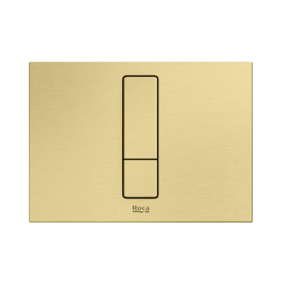 Roca PS4 przycisk spłukujący do WC złoty szczotkowany A8902213VA