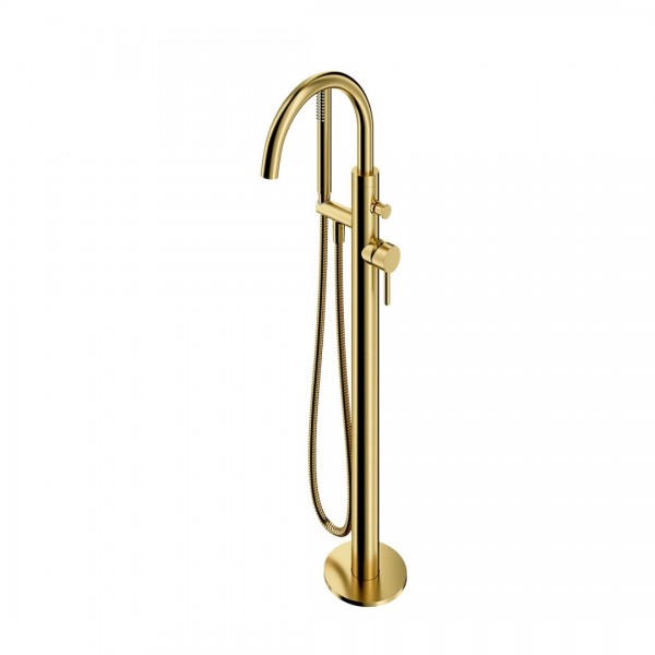 Omnires Y bateria wannowa wolnostojąca mosiądz szczotkowany Y1233-SBSB