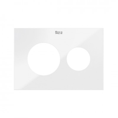 Roca PS3 panel przycisku do WC szklany biały A890523399
