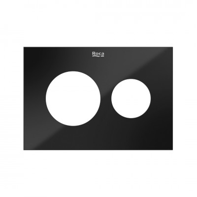 Roca PS3 panel przycisku do WC szklany czarny A890523388