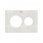 Roca PS3 panel przycisku do WC ceramiczny biały A8905233DD