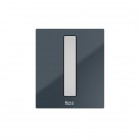 Roca PS przycisk spłukujący do pisuaru szklany antracyt/stal nierdzewna A89034014A