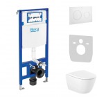 Roca Duplo Ona Vortex zestaw podtynkowy 5w1 przycisk biały mat 67359