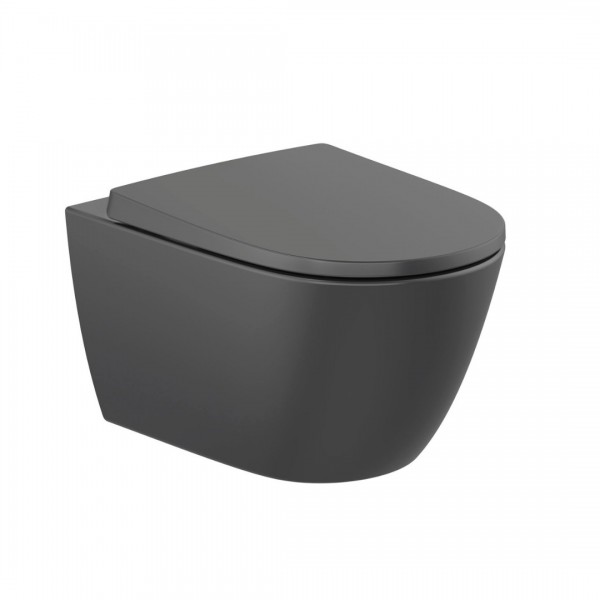 Roca Ona miska WC wisząca Rimless Vortex czarny mat A34668C080
