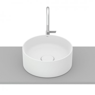 Roca Terra umywalka okrągła 30 cm nablatowa biały mat A32787U620