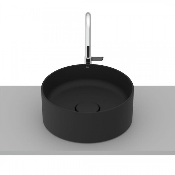 Roca Terra umywalka okrągła 30 cm nablatowa czarny mat A32787U080