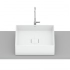 Roca Terra umywalka nablatowa 40 cm kwadratowa biała A32787Y000