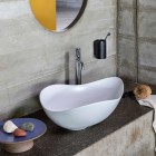 Roca Ohtake umywalka nablatowa 54x37,5 cm biały połysk A327A13000