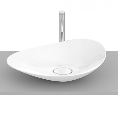 Roca Ohtake umywalka nablatowa 62,5x38,5 cm biały połysk A327A1P000