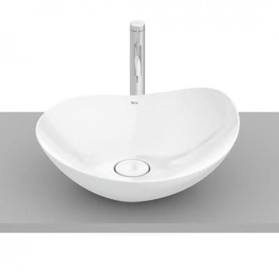 Roca Ohtake umywalka nablatowa 47x40,5 cm biały połysk A327A1N000