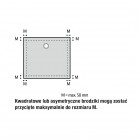 Ronal Calce brodzik prostokątny 90x70 cm konglomeratowy biały mat W31AS09007009