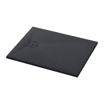 Ronal Calce brodzik prostokątny 90x70 cm konglomeratowy antracyt W31AS09007017