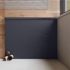 Ronal Calce brodzik prostokątny 90x70 cm konglomeratowy antracyt W31AS09007017