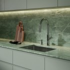 Omnires Bend bateria kuchenna stojąca z wyciąganą wylewką chrom BE6455CR