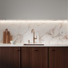 Omnires Tula bateria kuchenna stojąca miedź szczotkowana TL6050CPB