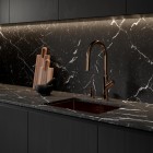 Omnires Bend bateria kuchenna stojąca z wyciąganą wylewką miedź połysk BE6455CP