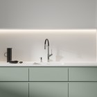 Omnires Vita bateria kuchenna z wyciąganą wylewką chrom/czarny mat VI6350BLCR