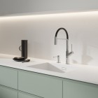 Omnires Vita bateria kuchenna z wyciąganą wylewką chrom/czarny mat VI6350BLCR