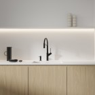 Omnires Vita bateria kuchenna z wyciąganą wylewką czarny półpołysk VI6350BLBL