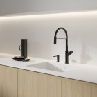 Omnires Vita bateria kuchenna z wyciąganą wylewką czarny półpołysk VI6350BLBL