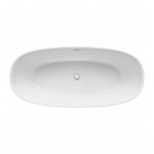 Roca Ariane wanna wolnostojąca 180x80 cm czarny mat/biały połysk A2486690K0