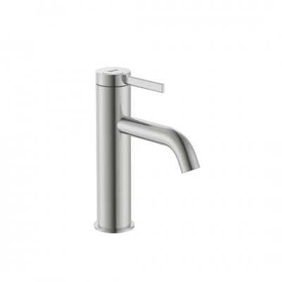 Roca Ona bateria umywalkowa stojąca Cold Start z korkiem stal szczotkowana A5A3A9ESM0