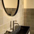 Roca Ona bateria umywalkowa stojąca Cold Start z korkiem stal szczotkowana A5A3A9ESM0