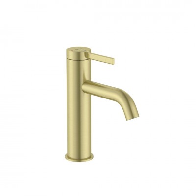 Roca Ona bateria umywalkowa stojąca Cold Start z korkiem złoty szczotkowany A5A3A9EVA0