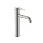 Roca Ona bateria umywalkowa stojąca Cold Start z korkiem stal szczotkowana A5A3C9ESM0