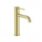 Roca Ona bateria umywalkowa stojąca Cold Start z korkiem złoty szczotkowany A5A3C9EVA0